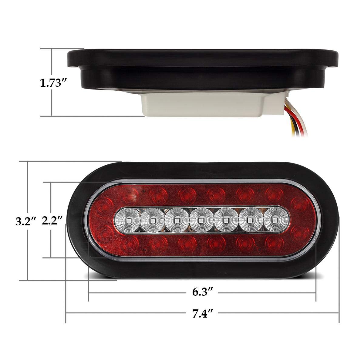 Partsam lights illuminated at dusk demonstrating strong visibility and safer signaling