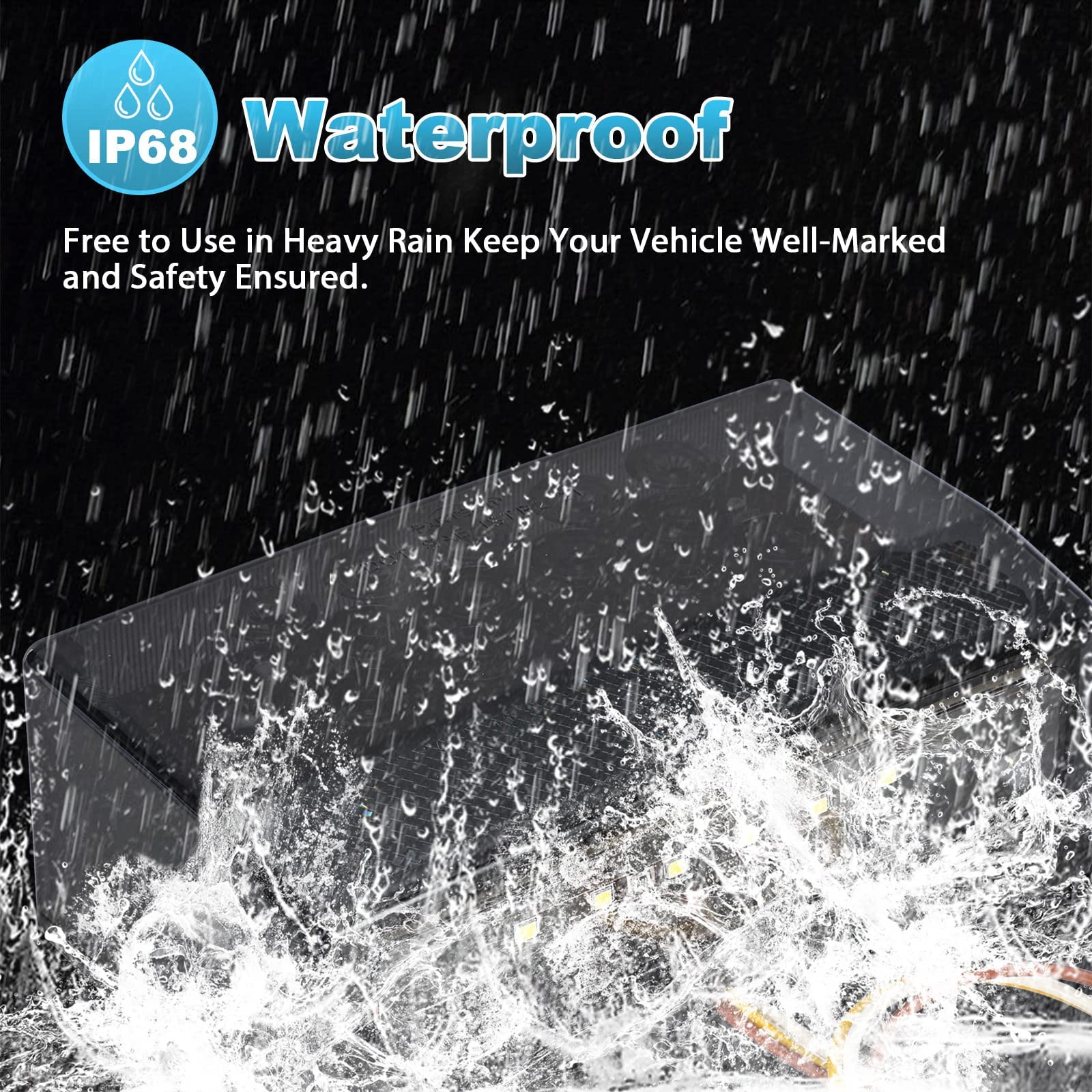 Partsam submerged in water proving IP68 waterproofing and marine-ready reliability