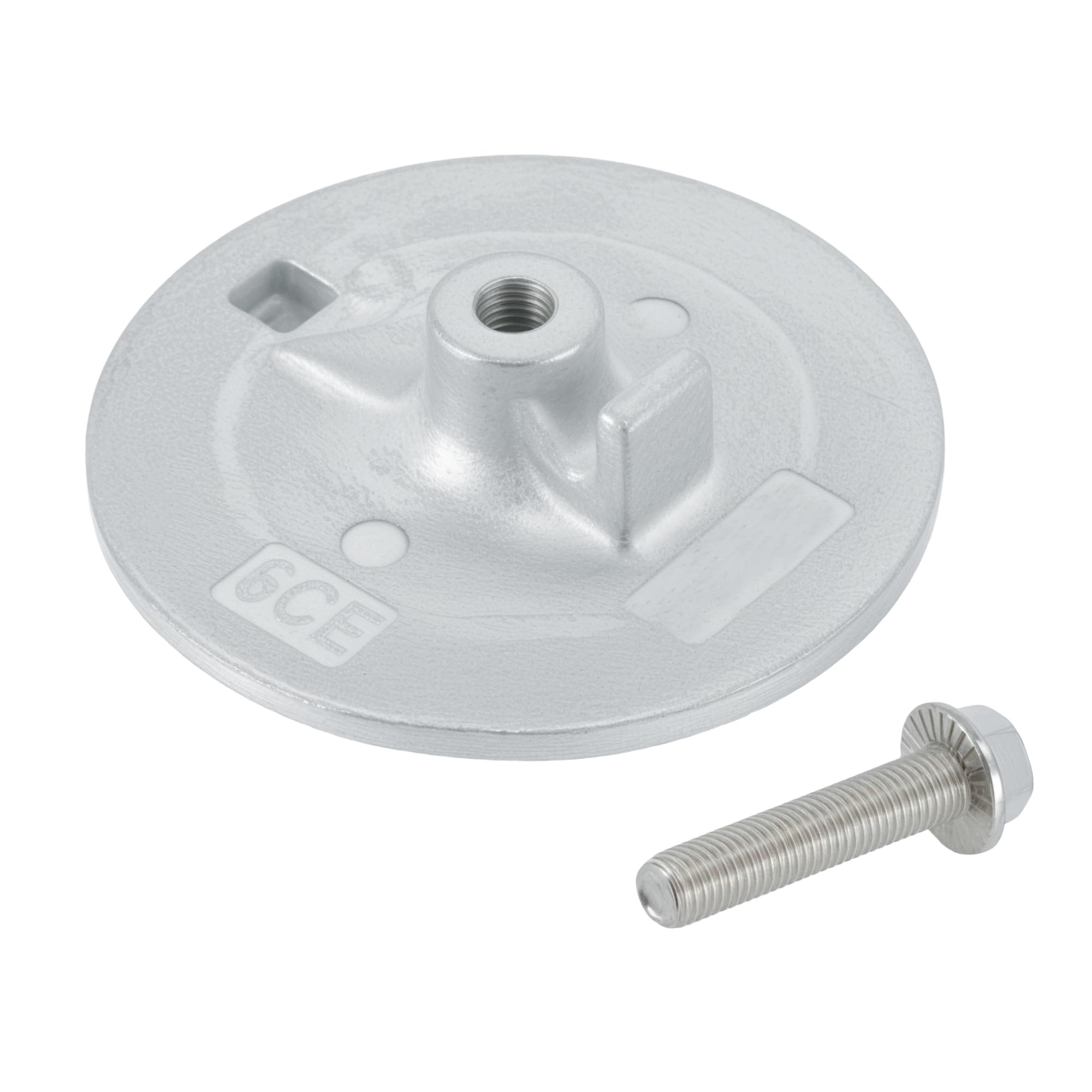 Partuto anode front view showing OEM fit and easy replacement benefit