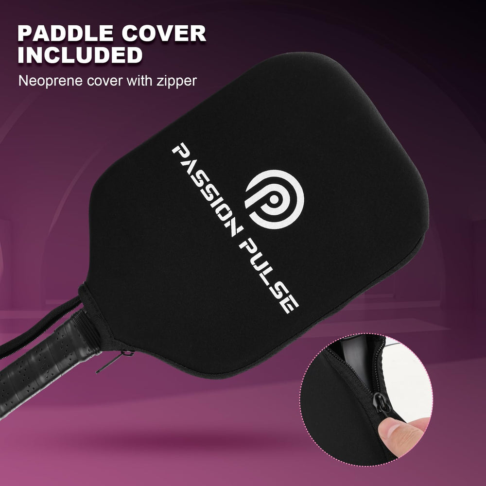 Passion Pulse paddle in use at the net illustrating control during fast exchanges