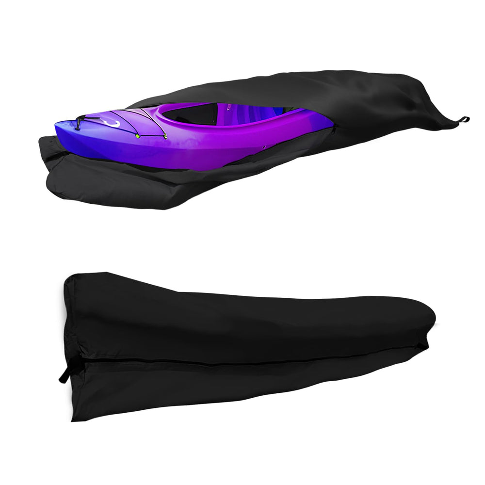 Pastlla kayak covered in snow lifestyle shot illustrating weather protection