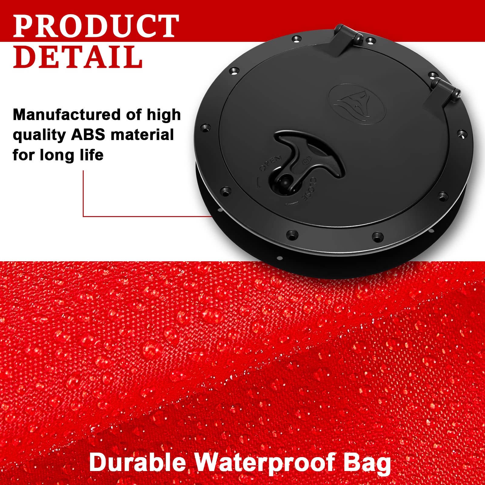 Patelai deck hatch installed on kayak keeping essentials reachable on water
