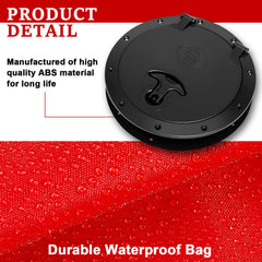 Patelai deck hatch installed on kayak keeping essentials reachable on water