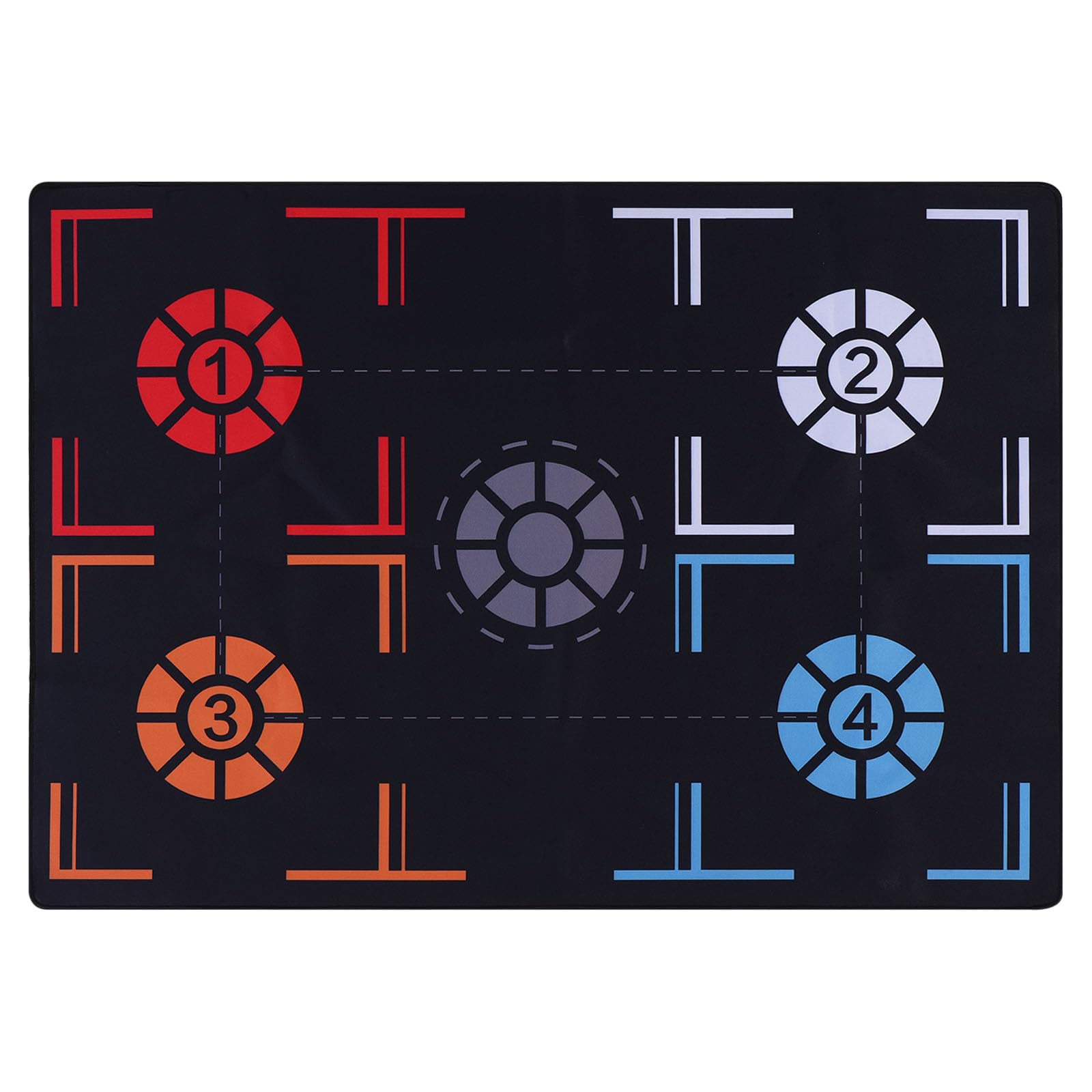 PATIKIL front view of mat showing full training layout and portability benefit