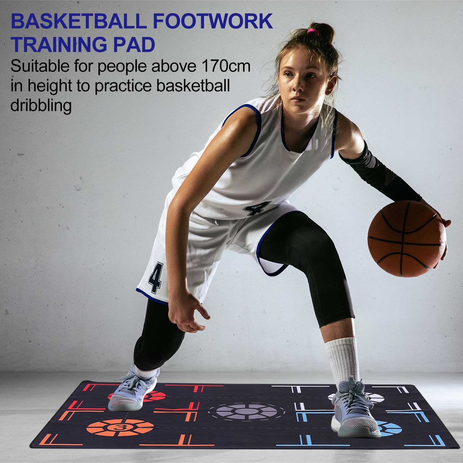 PATIKIL athlete using mat for dribbling drills to improve speed and control