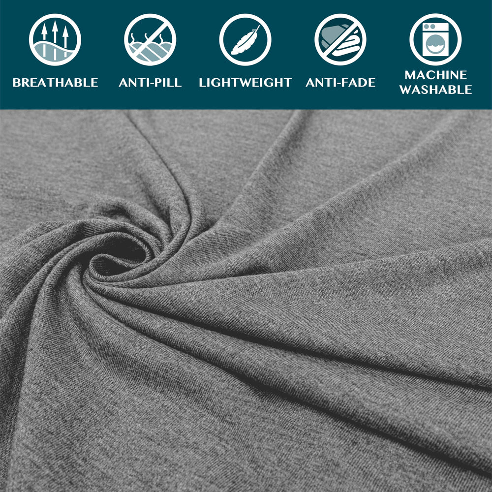 PAVILIA blanket beside water bottle showing compact size and scale