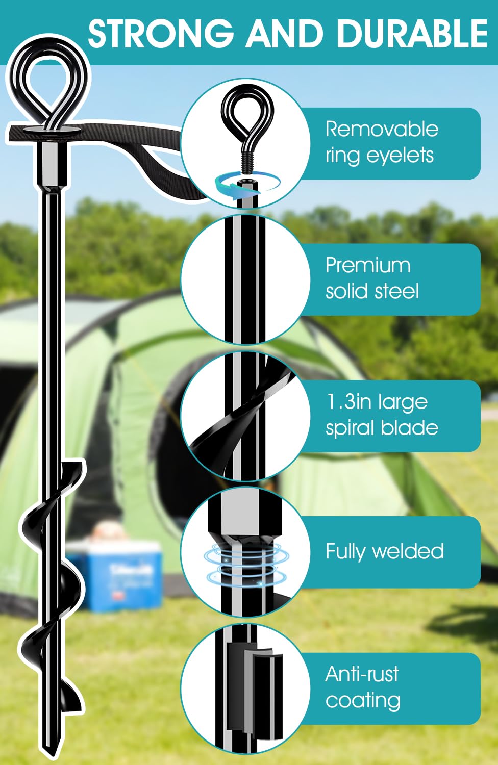 Power drill with Payivsve 14mm adapter installing anchor, showing quick installation benefit