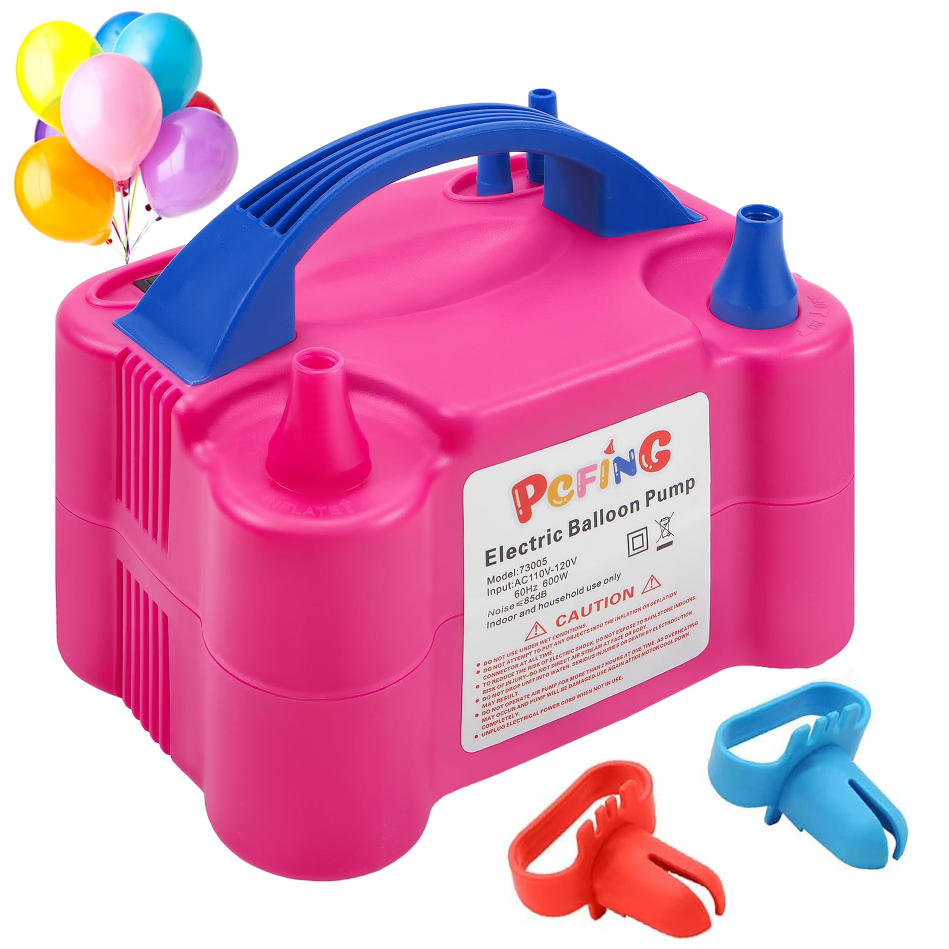 PCFING front view showing portable design and fast inflation benefit