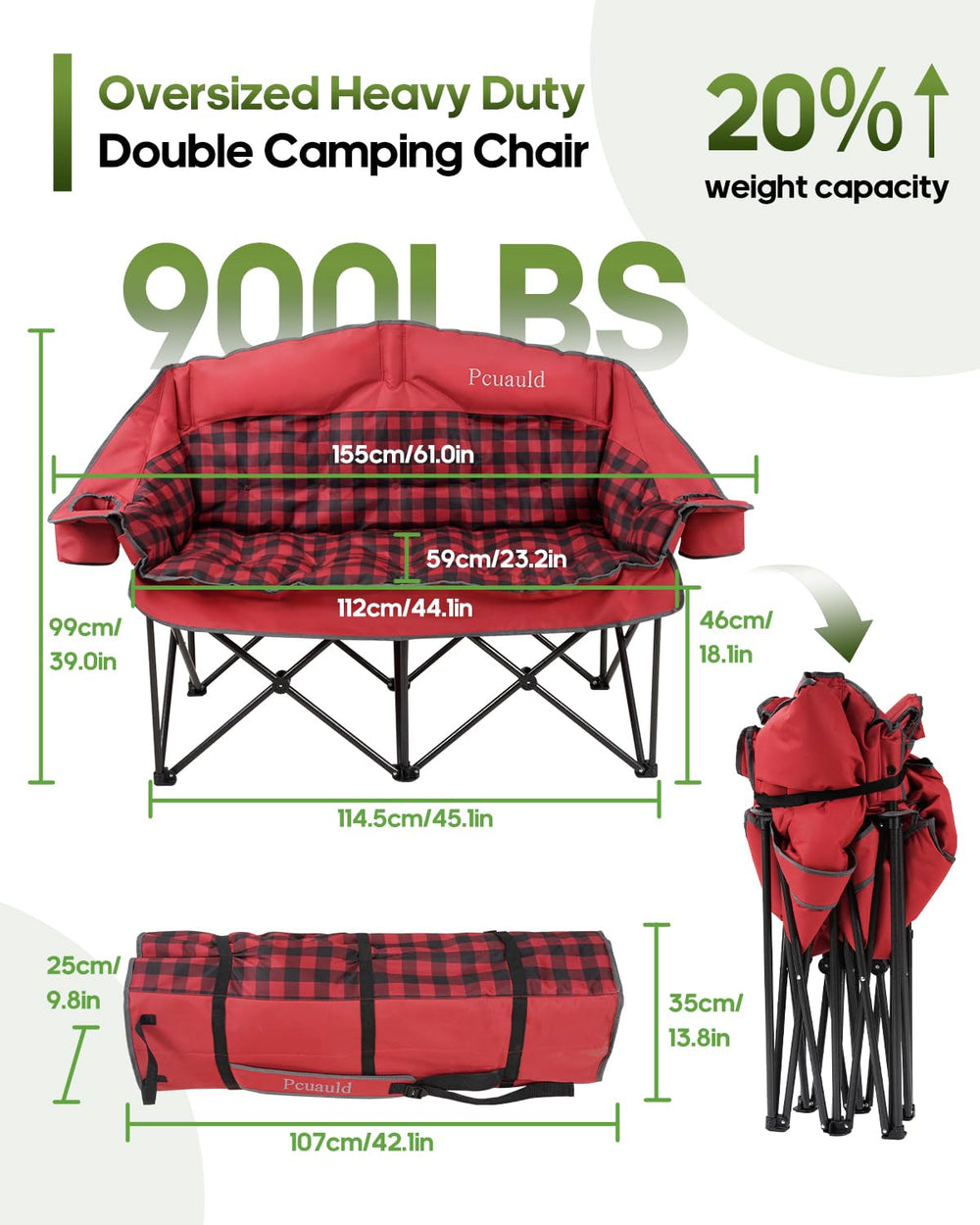 Pcuauld reinforced steel frame under seat for heavy-duty stability