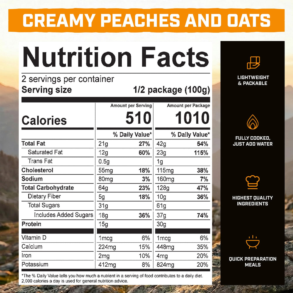 Peak Refuel pouch next to scale illustrating lightweight packable size