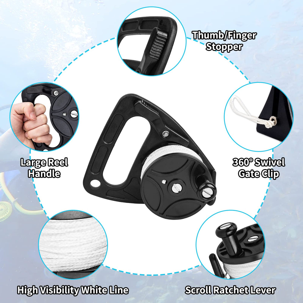 Pecihiko thumb stopper detail for secure line control and safer payouts