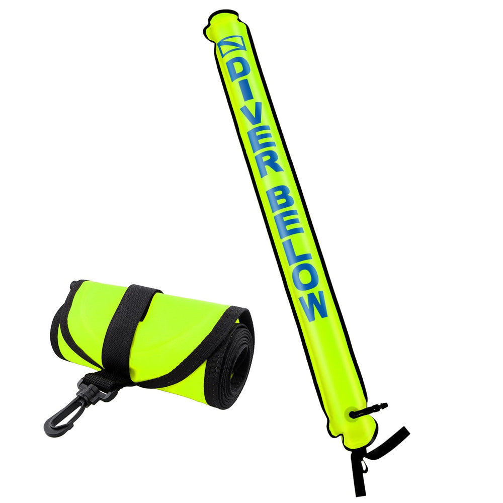 Pecihiko SMB front packaging showing bright dive-flag visibility