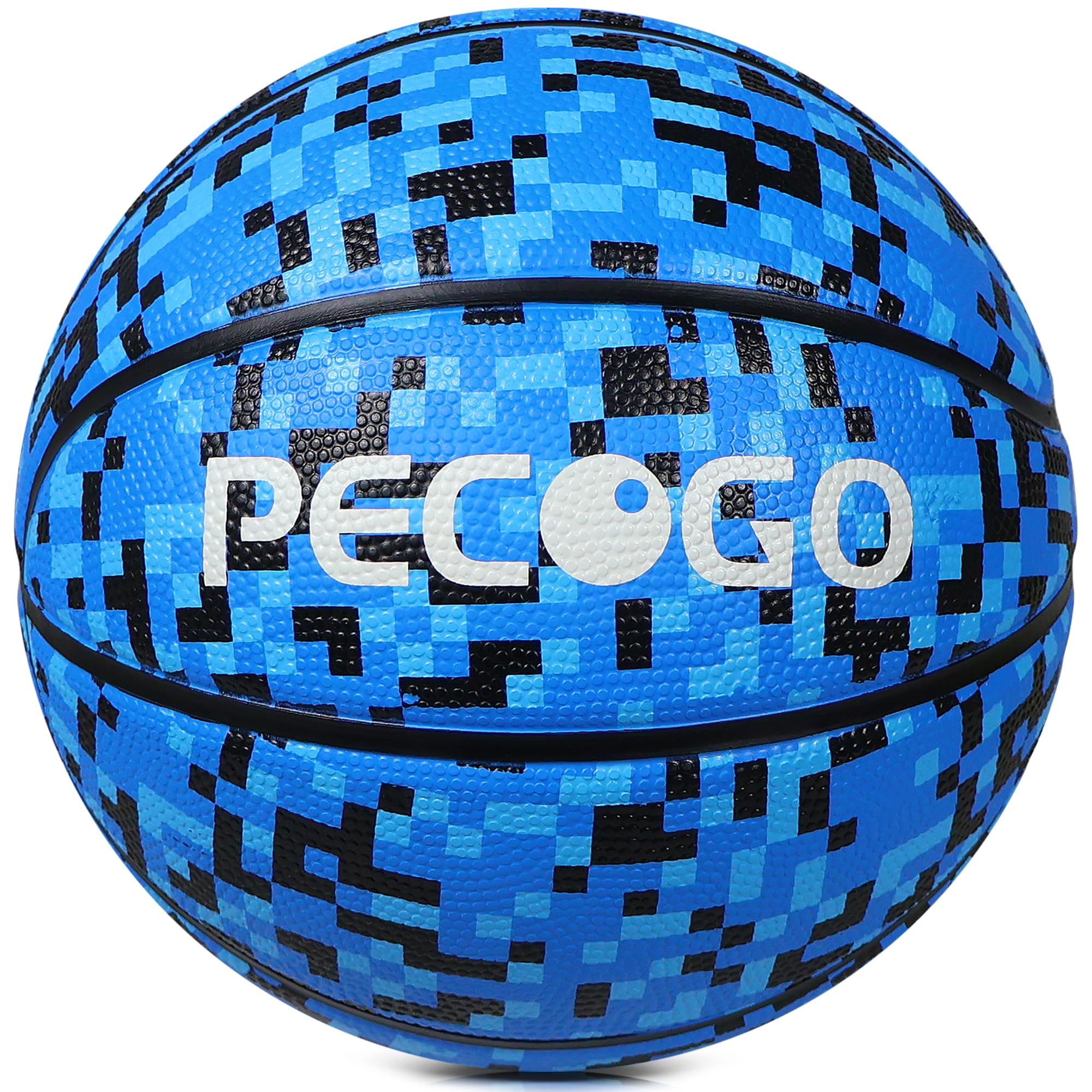 PECOGO close-up of mosaic-blue pattern highlighting durable rubber finish and visual appeal