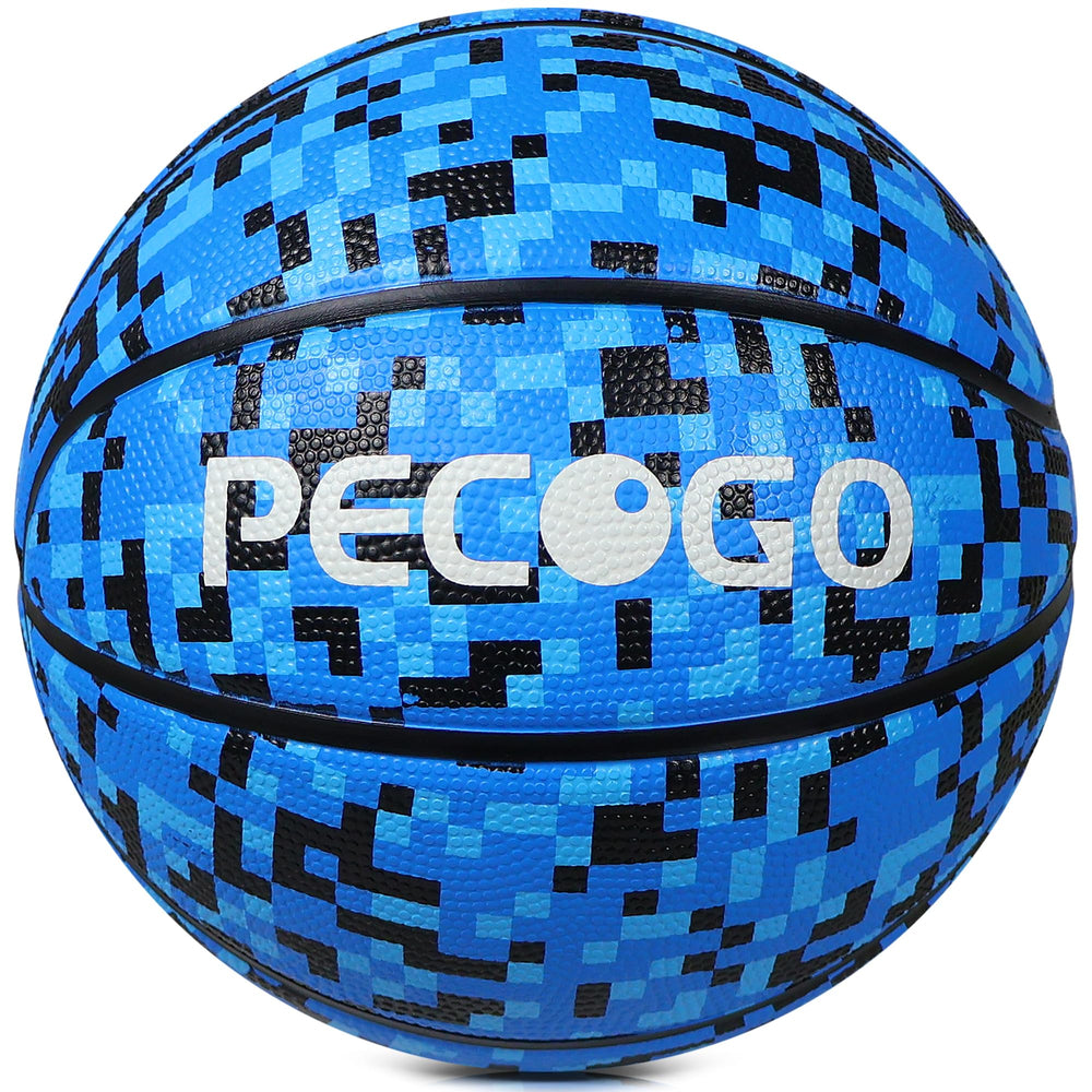 PECOGO close-up of mosaic-blue pattern highlighting durable rubber finish and visual appeal