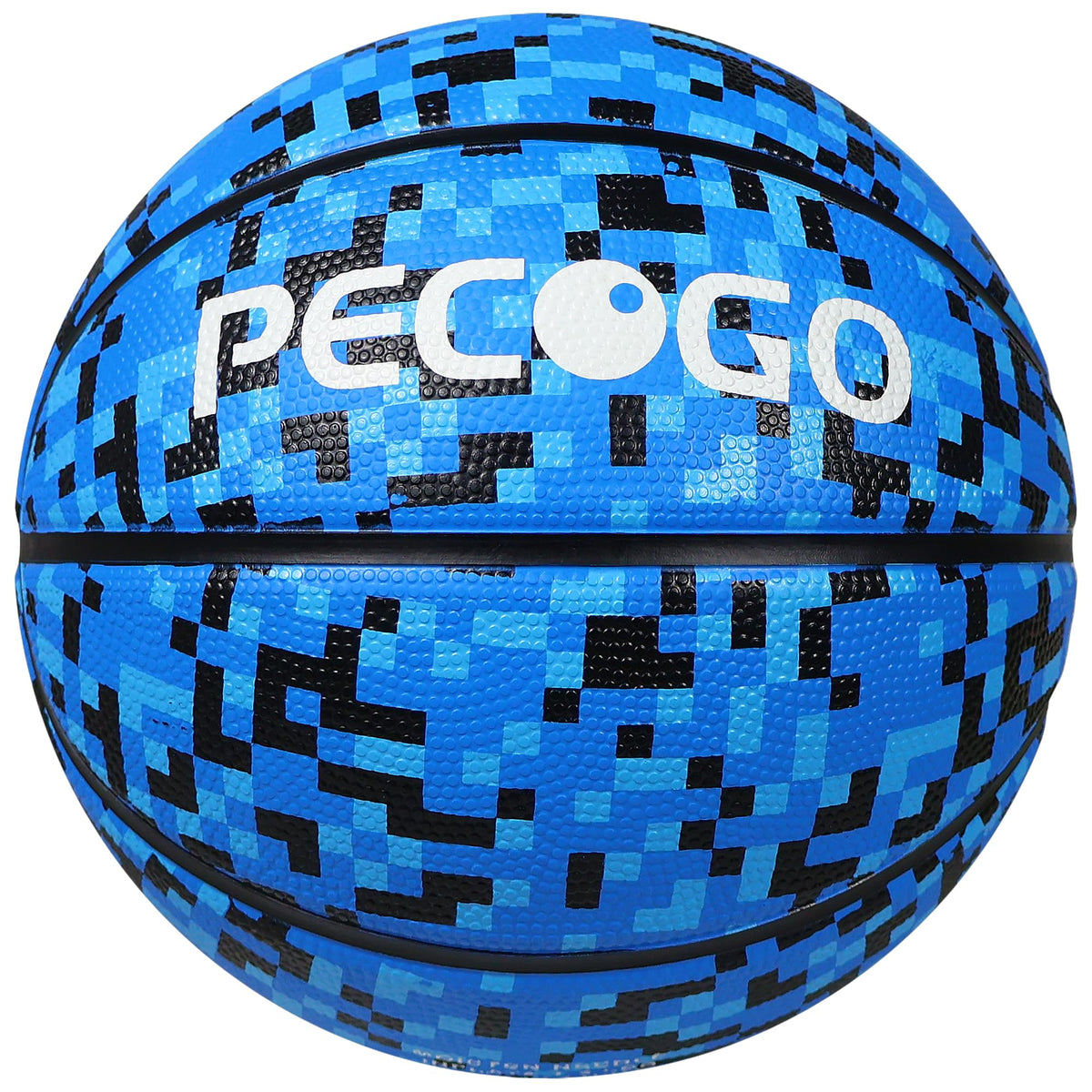 PECOGO front view showing size 3 ball and colorful mosaic pattern for easy recognition