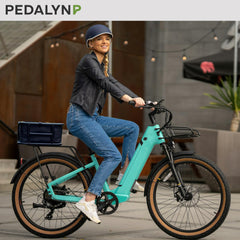 Pedalyn side profile mounted on e-bike demonstrating stable cargo support