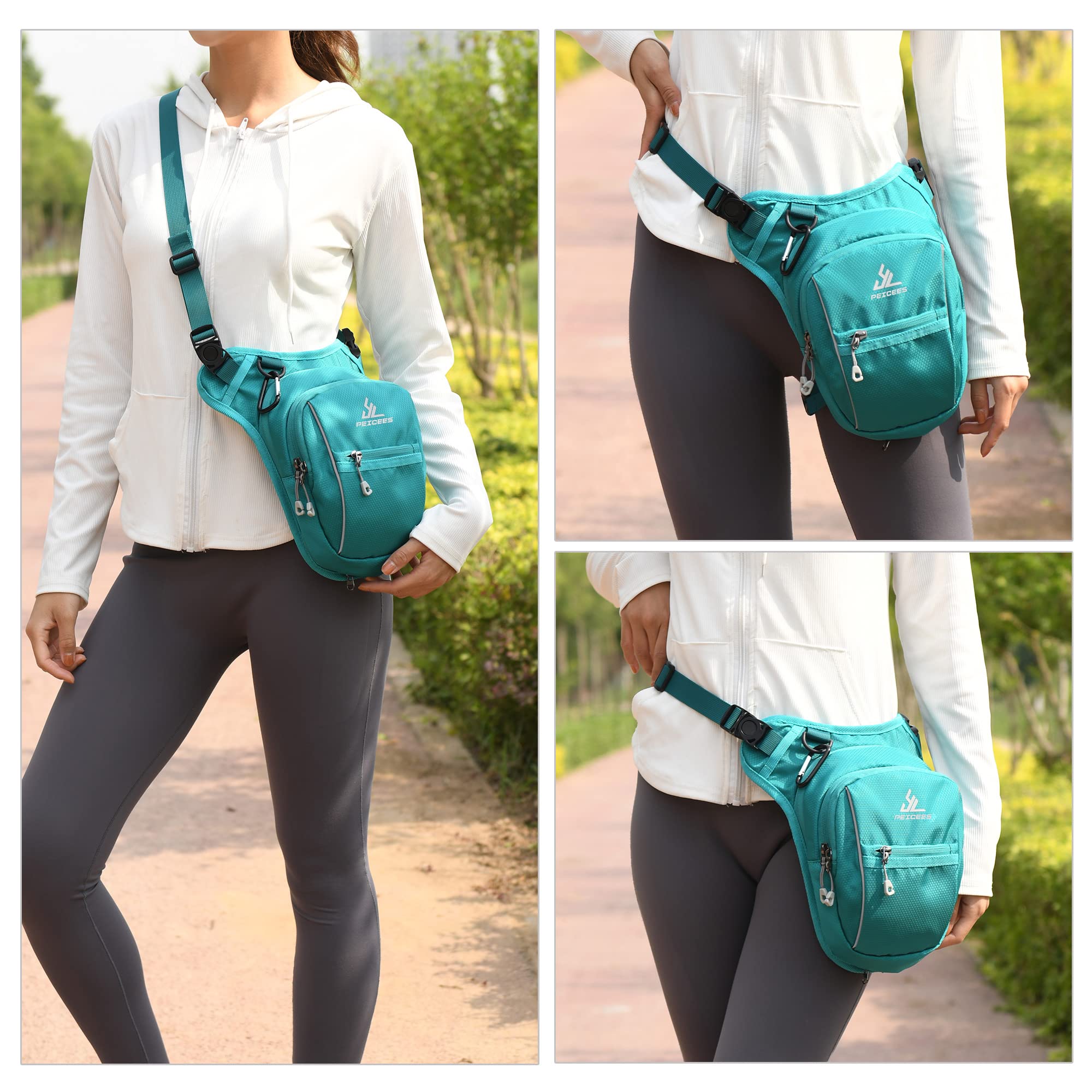 Peicees expandable main pocket open demonstrating extra capacity benefit
