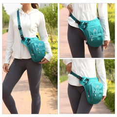 Peicees expandable main pocket open demonstrating extra capacity benefit