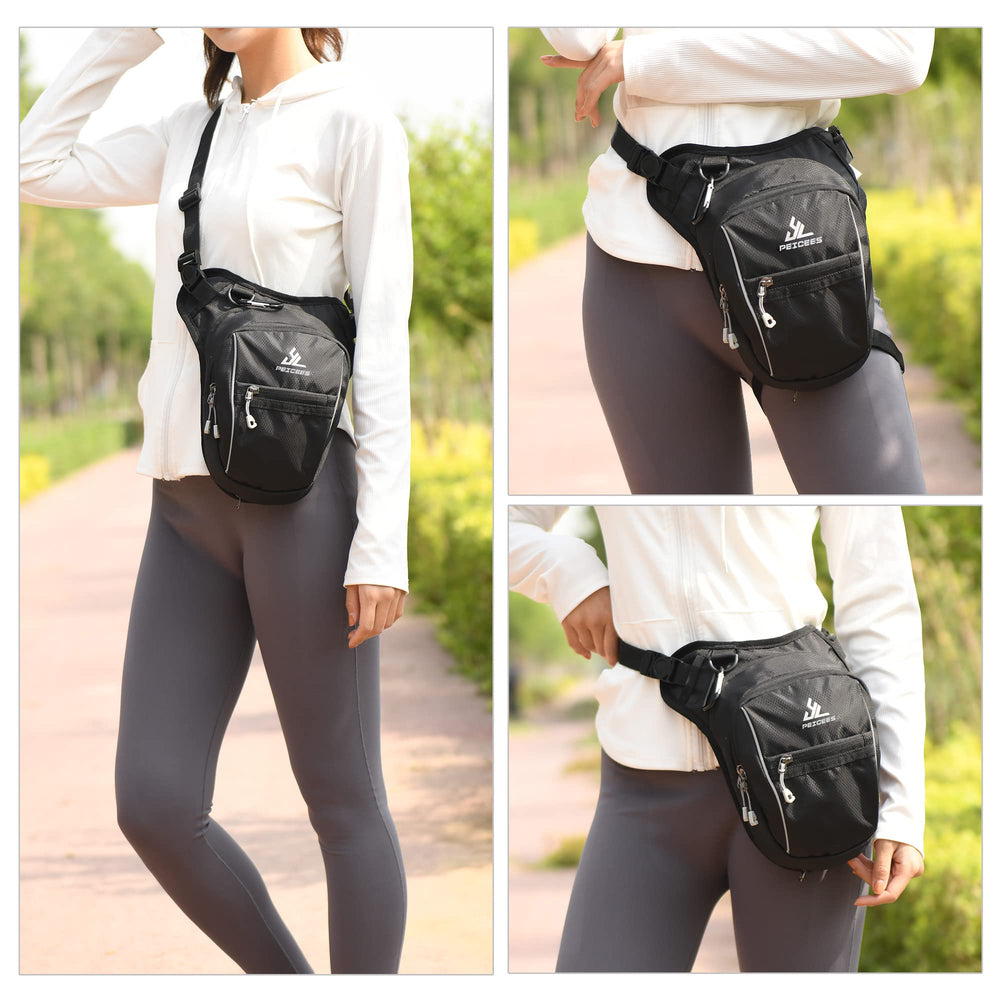 Peicees bag side with expansion open showing extra capacity benefit