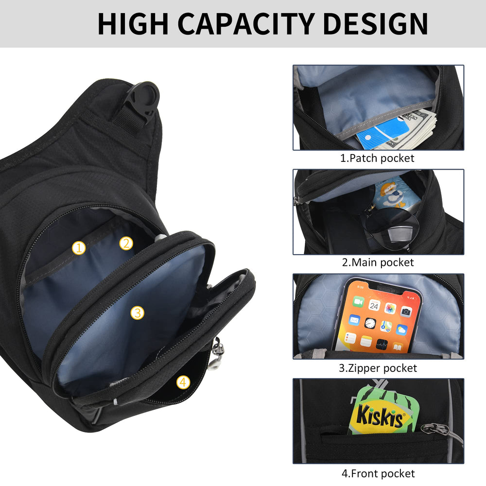 Peicees adjustable straps and buckles showing secure-fit benefit