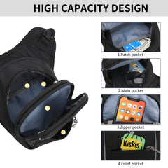 Peicees adjustable straps and buckles showing secure-fit benefit