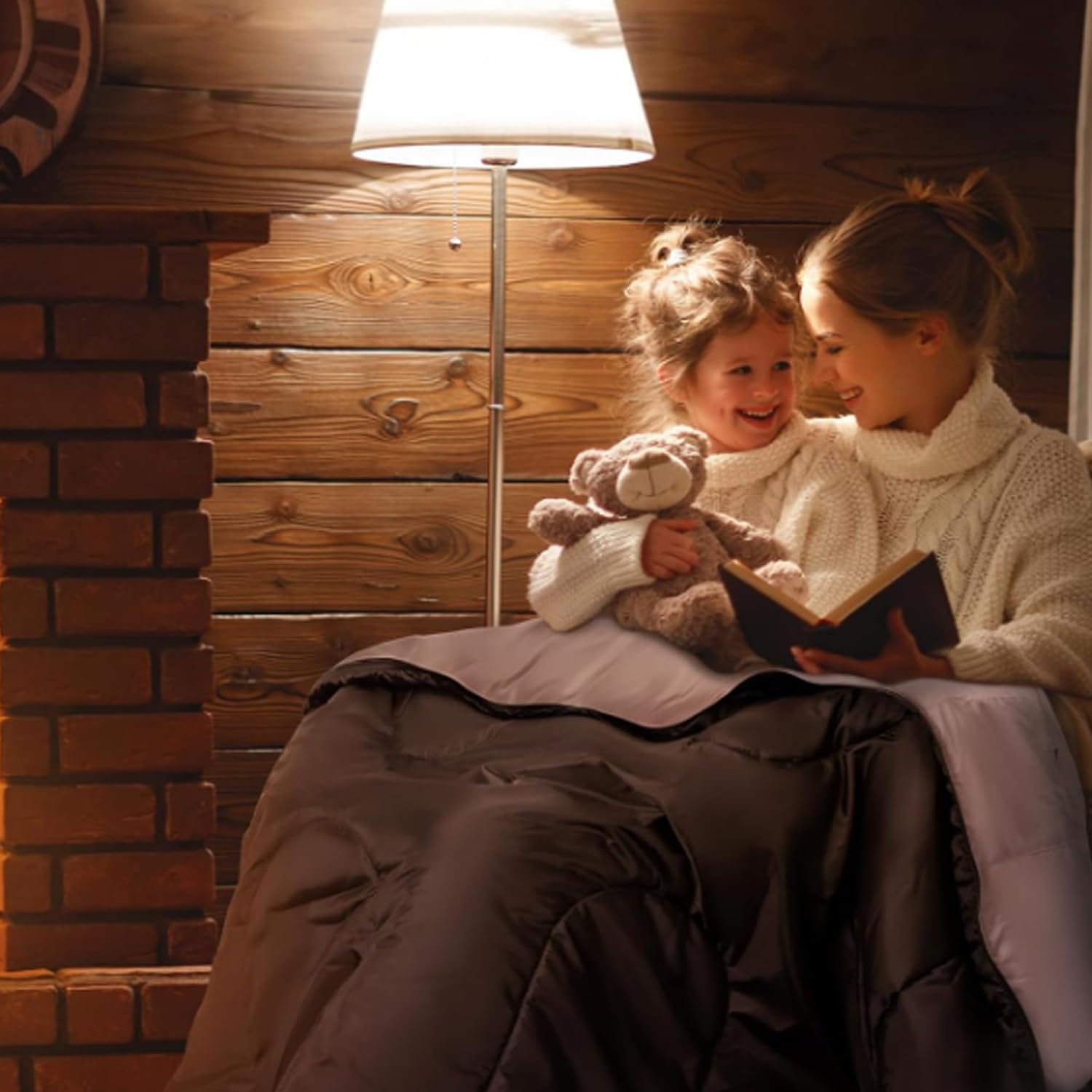 Peirhw sleeping bag used indoors for sleepovers showing versatile comfort