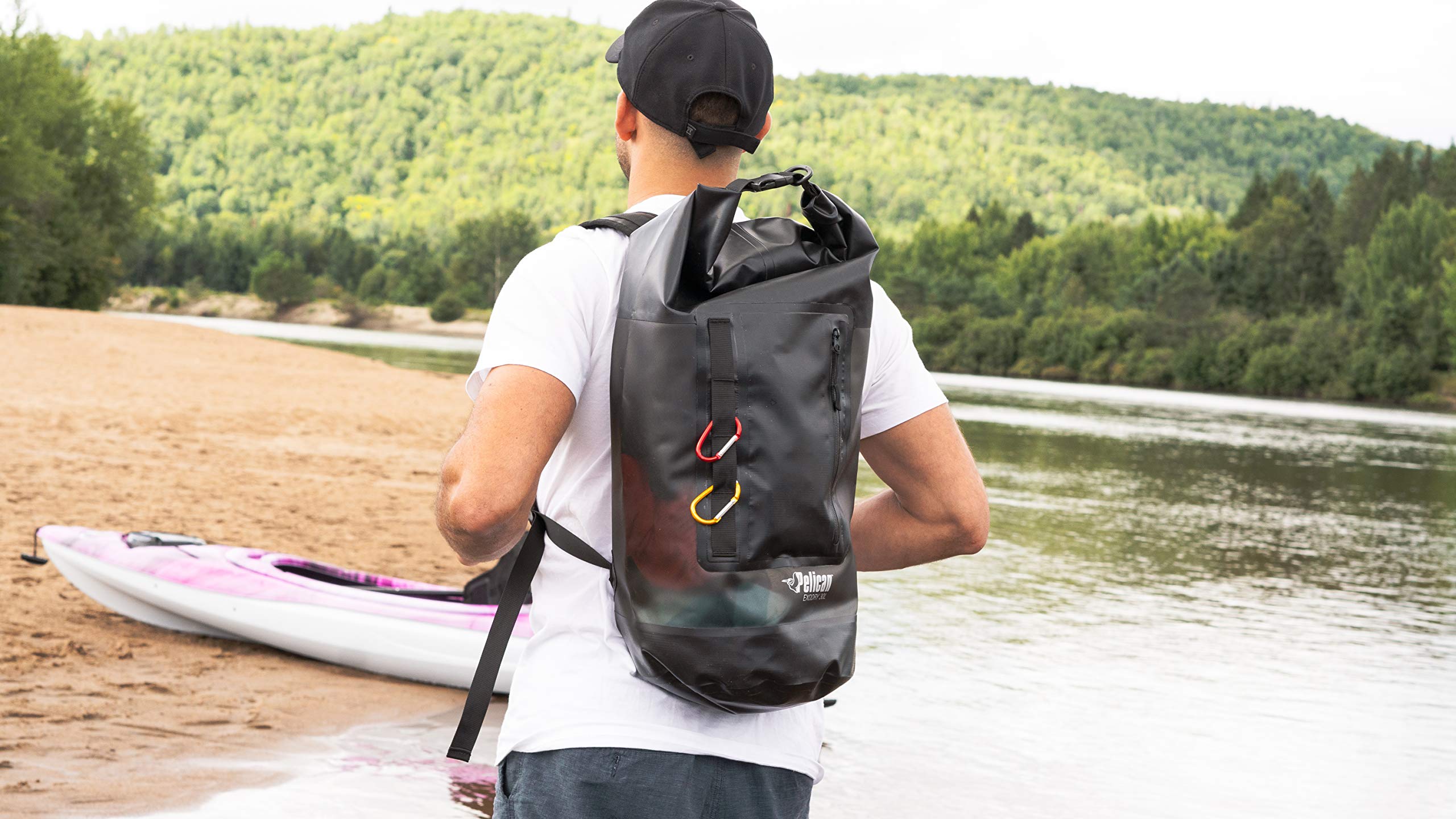 Pelican ExoDry roll-top closure compresses gear and seals out splashes