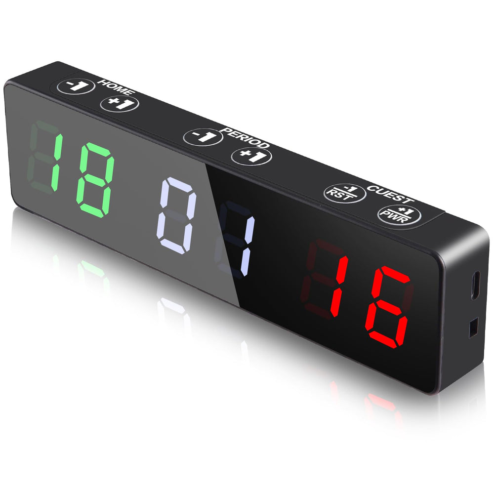 PELLOR front display showing bright scores for quick readability