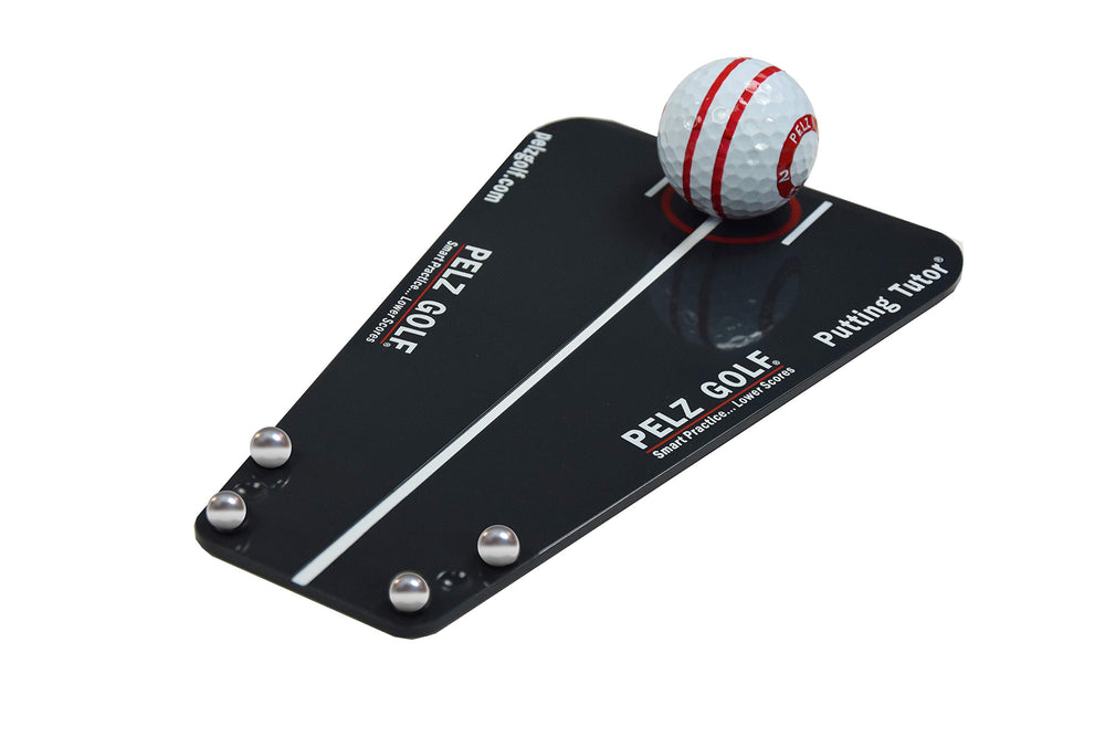 Pelz Golf front view showing guide line and overall trainer for precise aiming