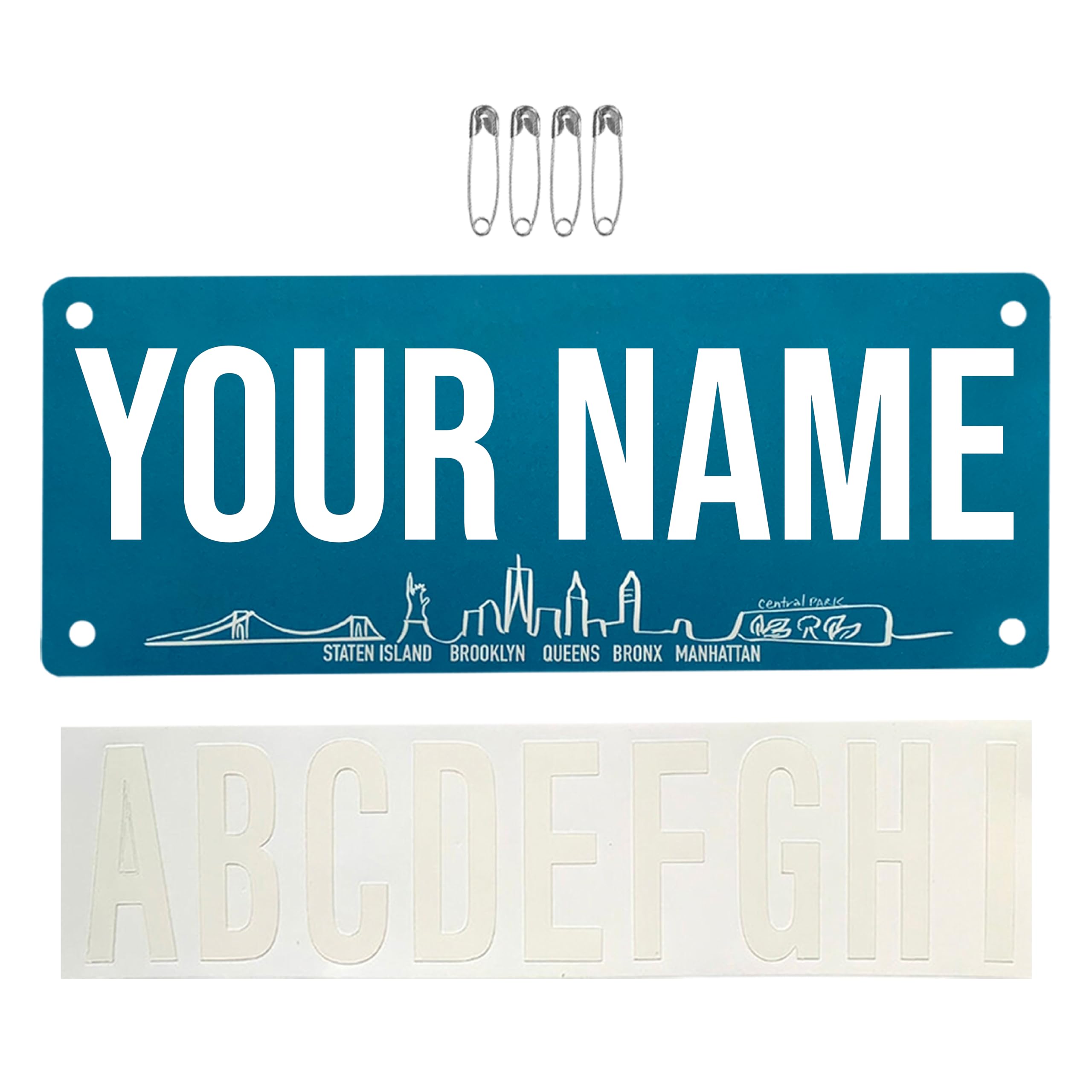 Pen and Paces front bib showing bold visibility and quick recognition