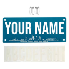 Pen and Paces front bib showing bold visibility and quick recognition