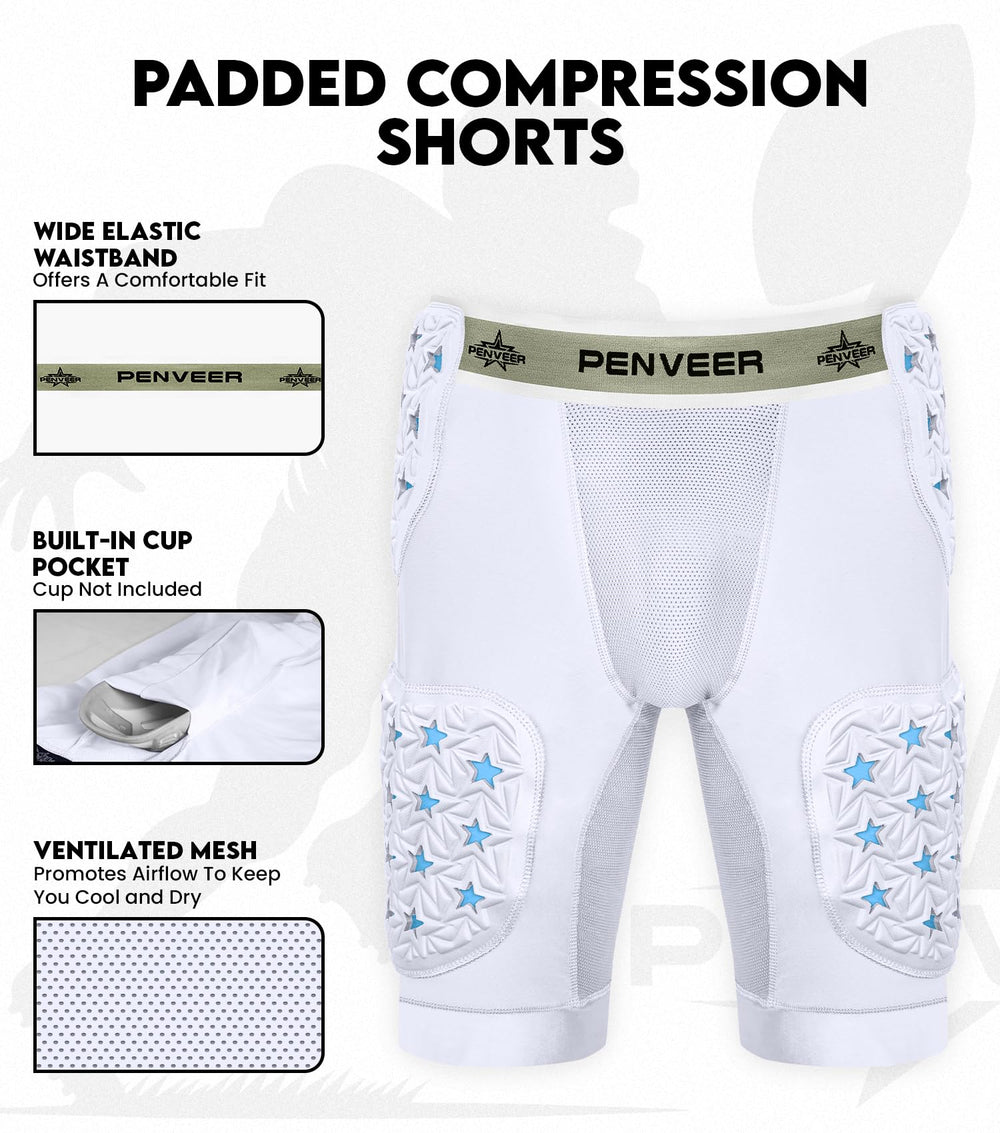 Penveer rear view highlighting spine pad coverage and lower-back protection benefit