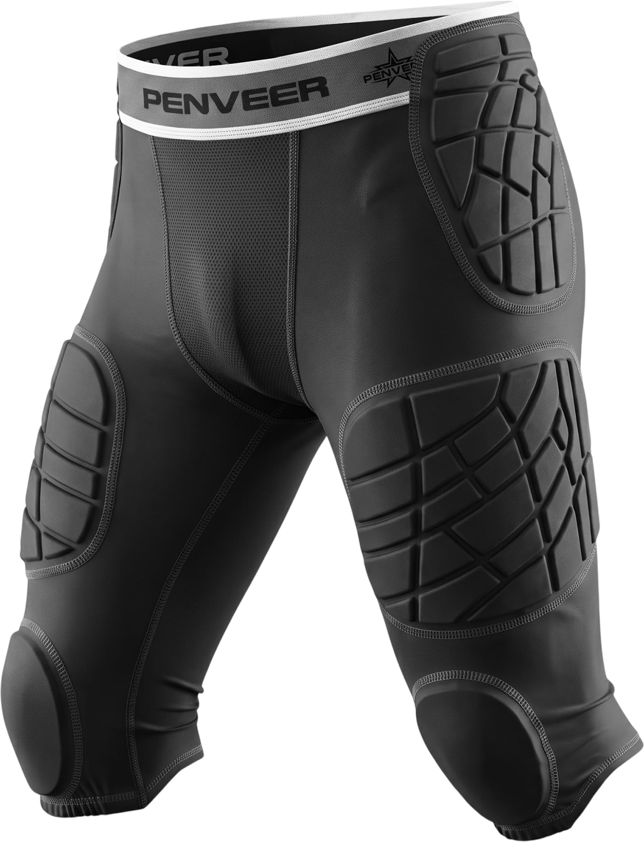 Penveer front view of youth 7-pad girdle showing full coverage and fit