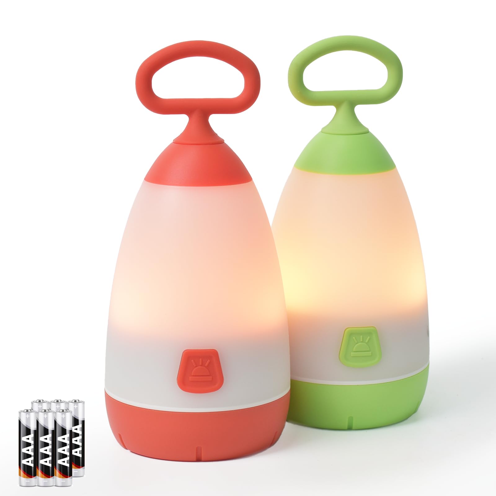 PEPTRONIC front view of green and red lanterns showing compact design and readiness
