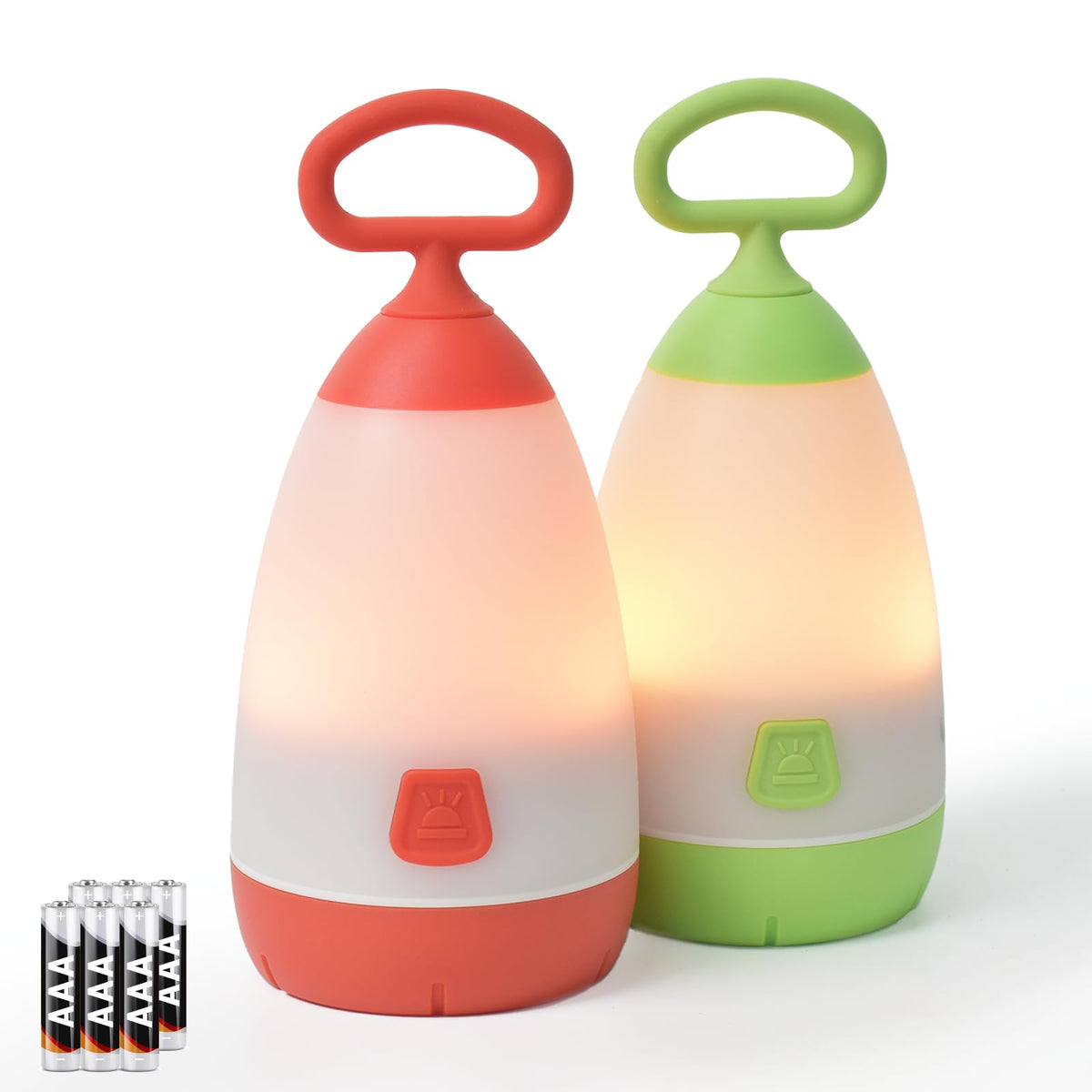 PEPTRONIC front view of green and red lanterns showing compact design and readiness