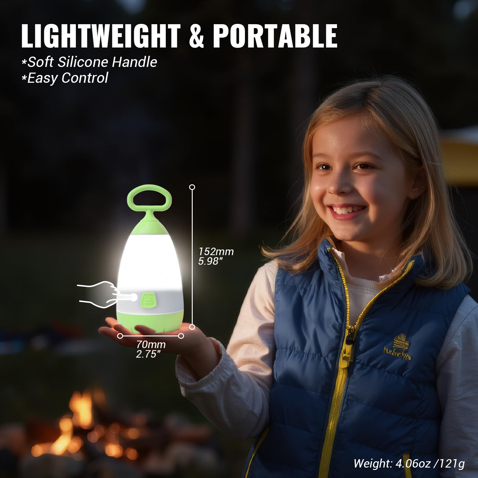 PEPTRONIC lanterns hanging inside a tent showing practical camping lighting
