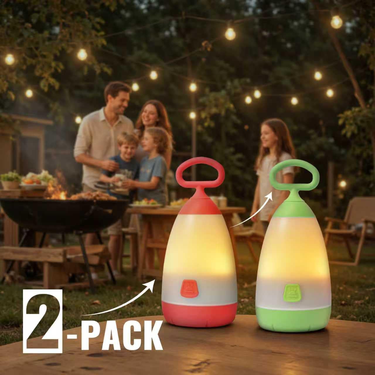 PEPTRONIC lamp on nightstand during bedtime showing calming reading light