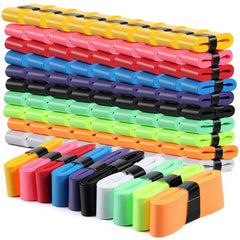PercyEffie front packaging showing 100 overgrips and color variety benefit