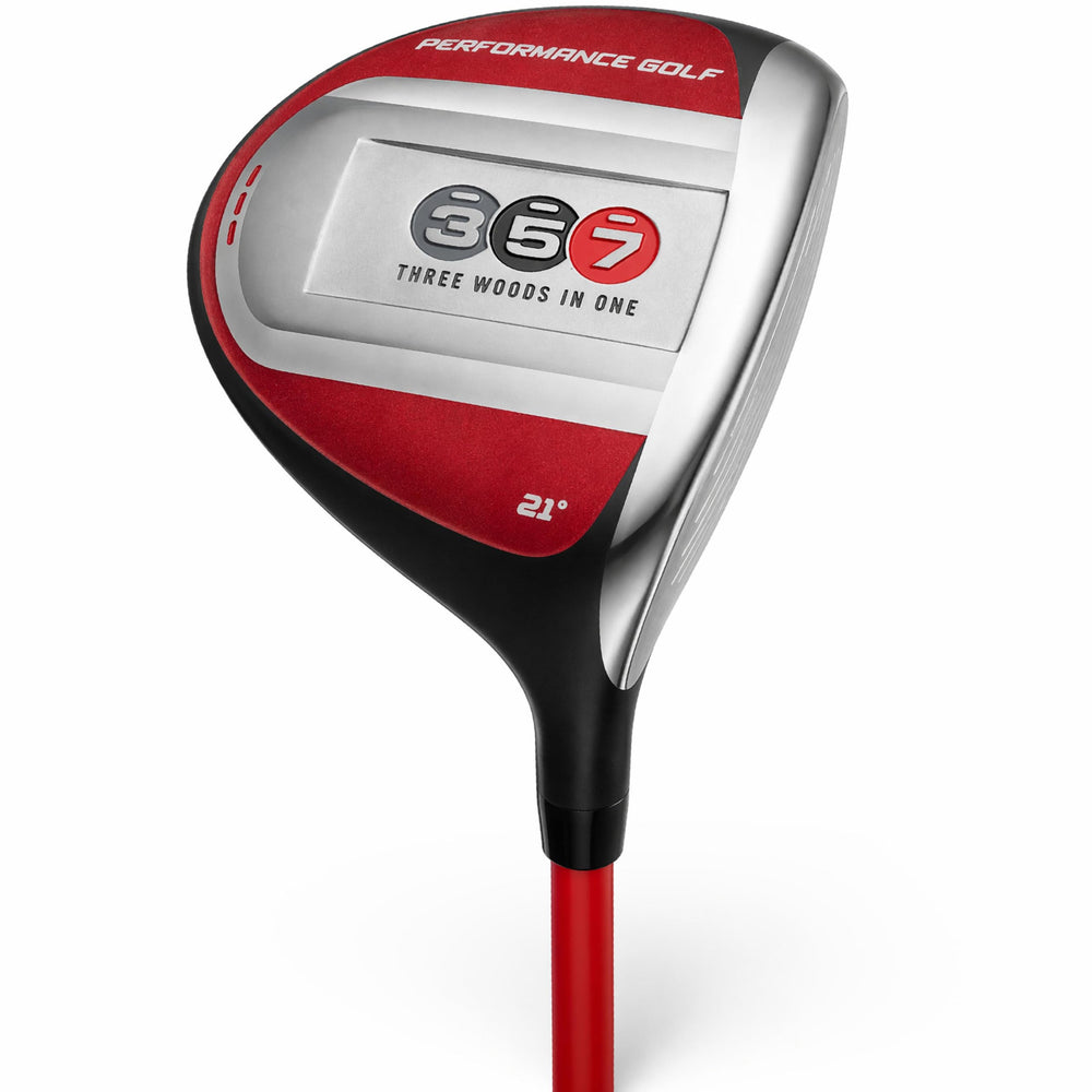 Performance Golf 357 front profile showing head shape and forgiveness