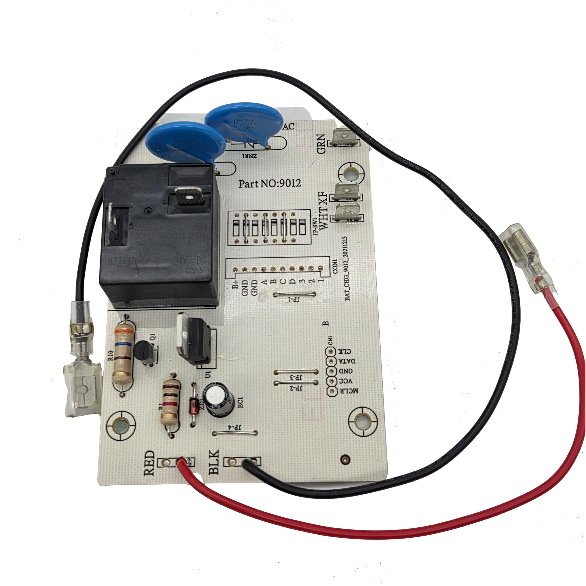 Performance Plus Carts front view of replacement Powerwise board showing connector layout and benefit of easy swap