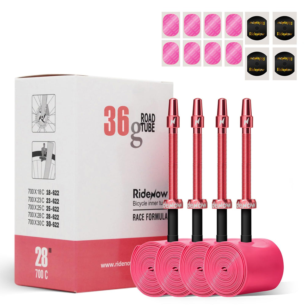 PERTUAL RideNow front pack of four tubes showing compact packaging and lightweight benefit
