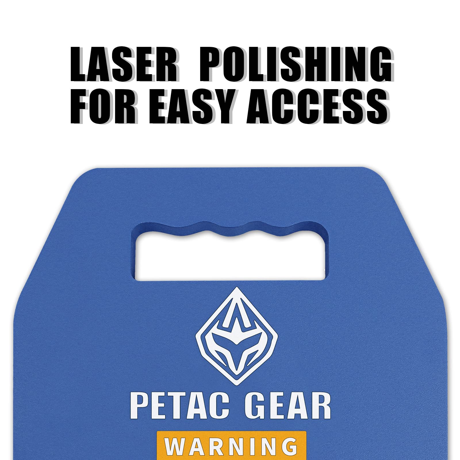 PETAC GEAR plate laser-cut edge detail for smooth finish and long life
