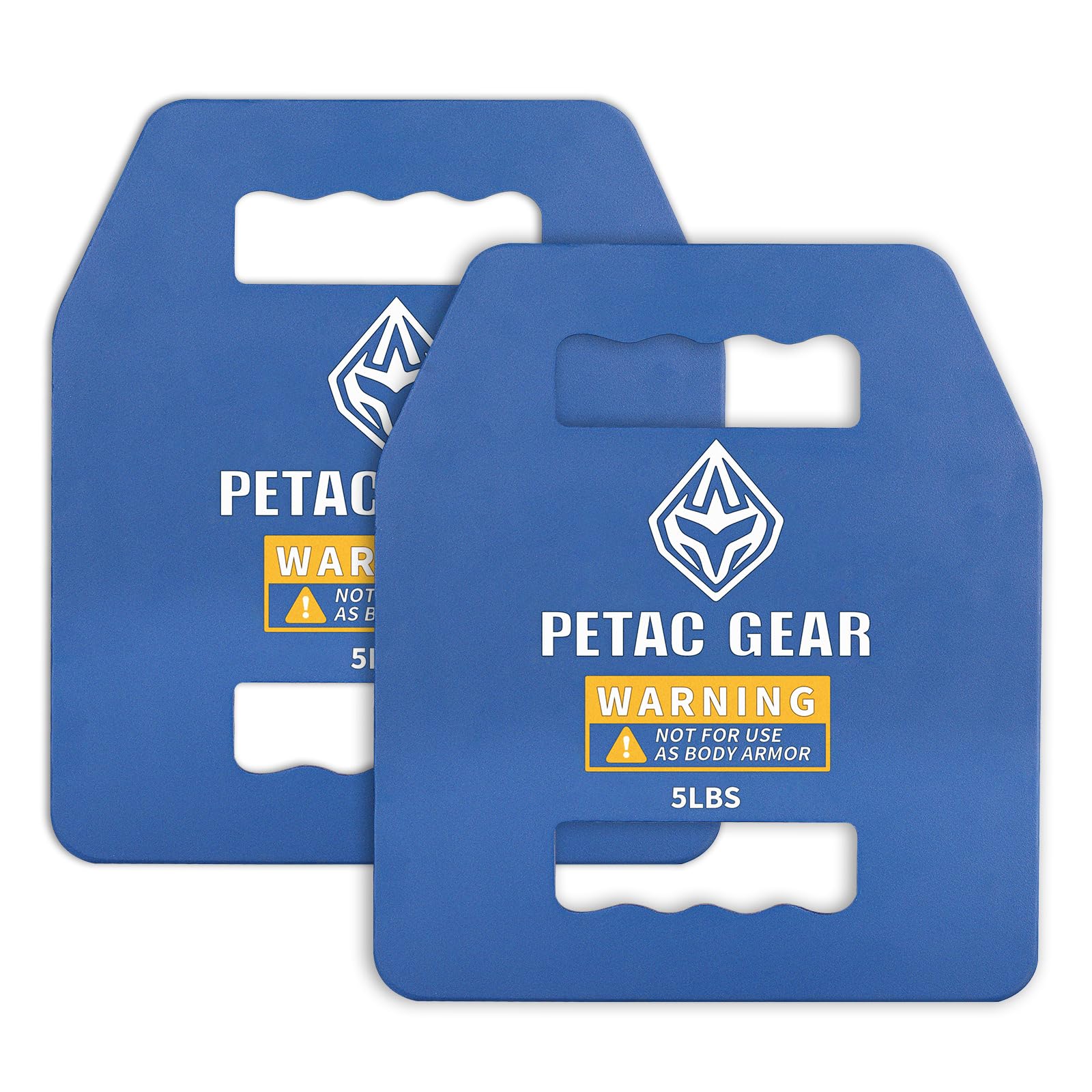 PETAC GEAR straight plate front view showing slim profile and secure fit