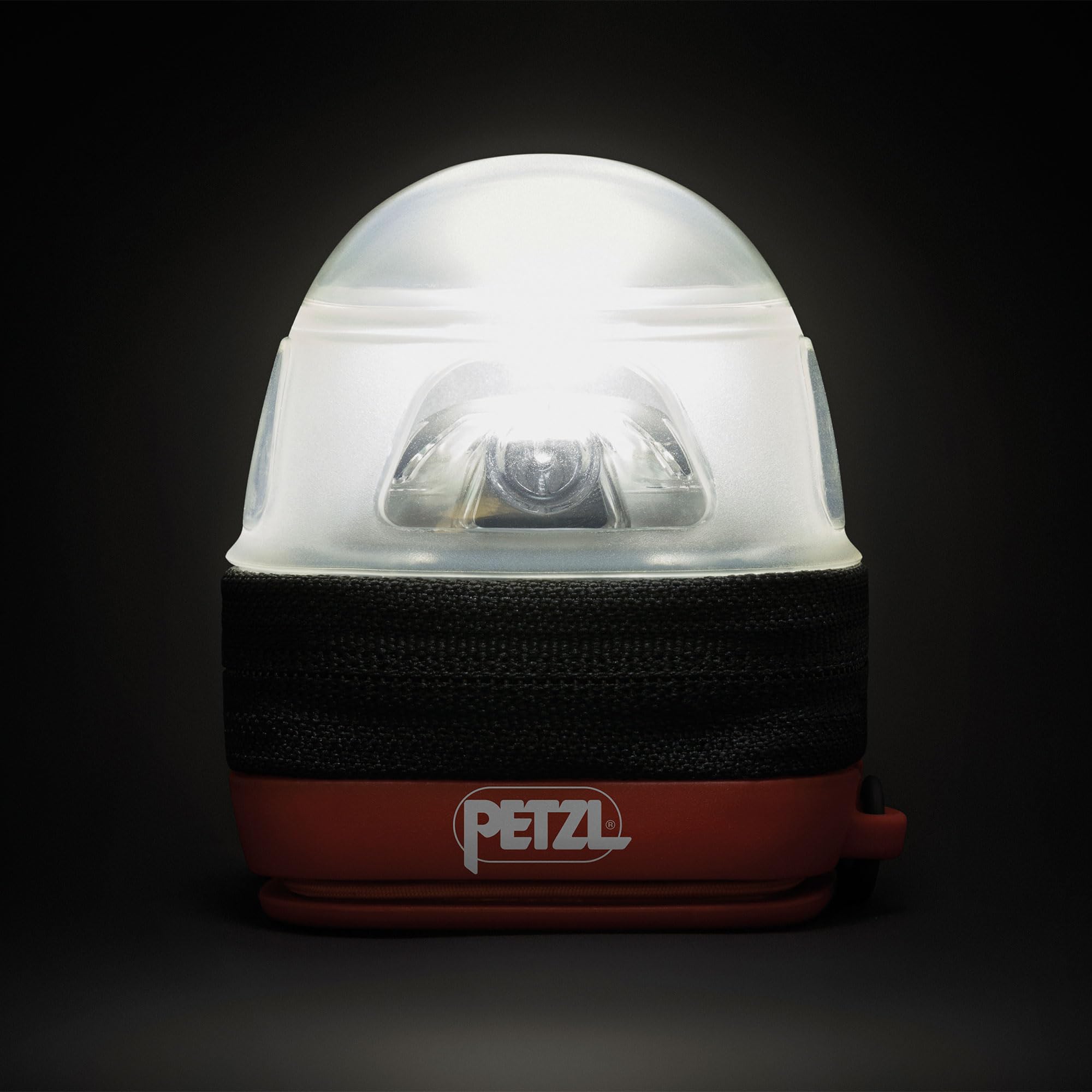 Petzl NOCTILIGHT used as a lantern inside a tent providing gentle shared illumination