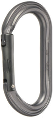 Petzl OK oval carabiner front view showing keylock gate and centered gear positioning