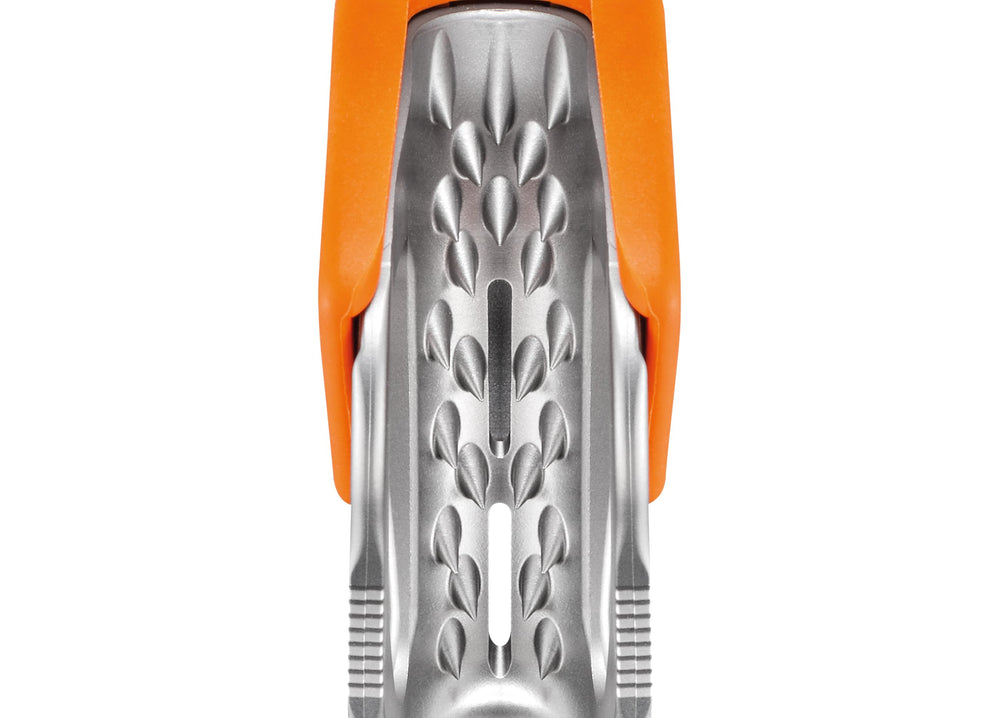 PETZL TIBLOC next to harness showing compact size and easy carry benefit