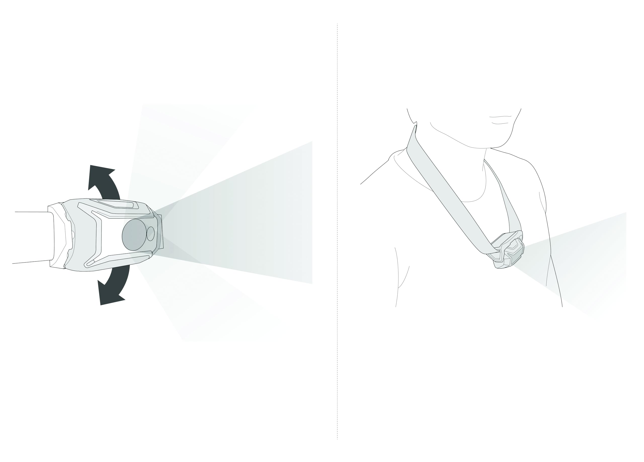 PETZL TIKKINA with standard batteries and CORE option showing hybrid power flexibility