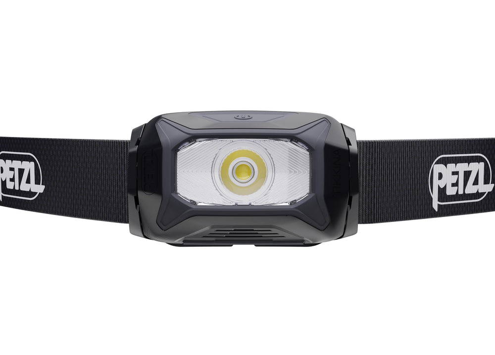 PETZL TIKKINA beam close-up demonstrating wide uniform light for comfortable tasks