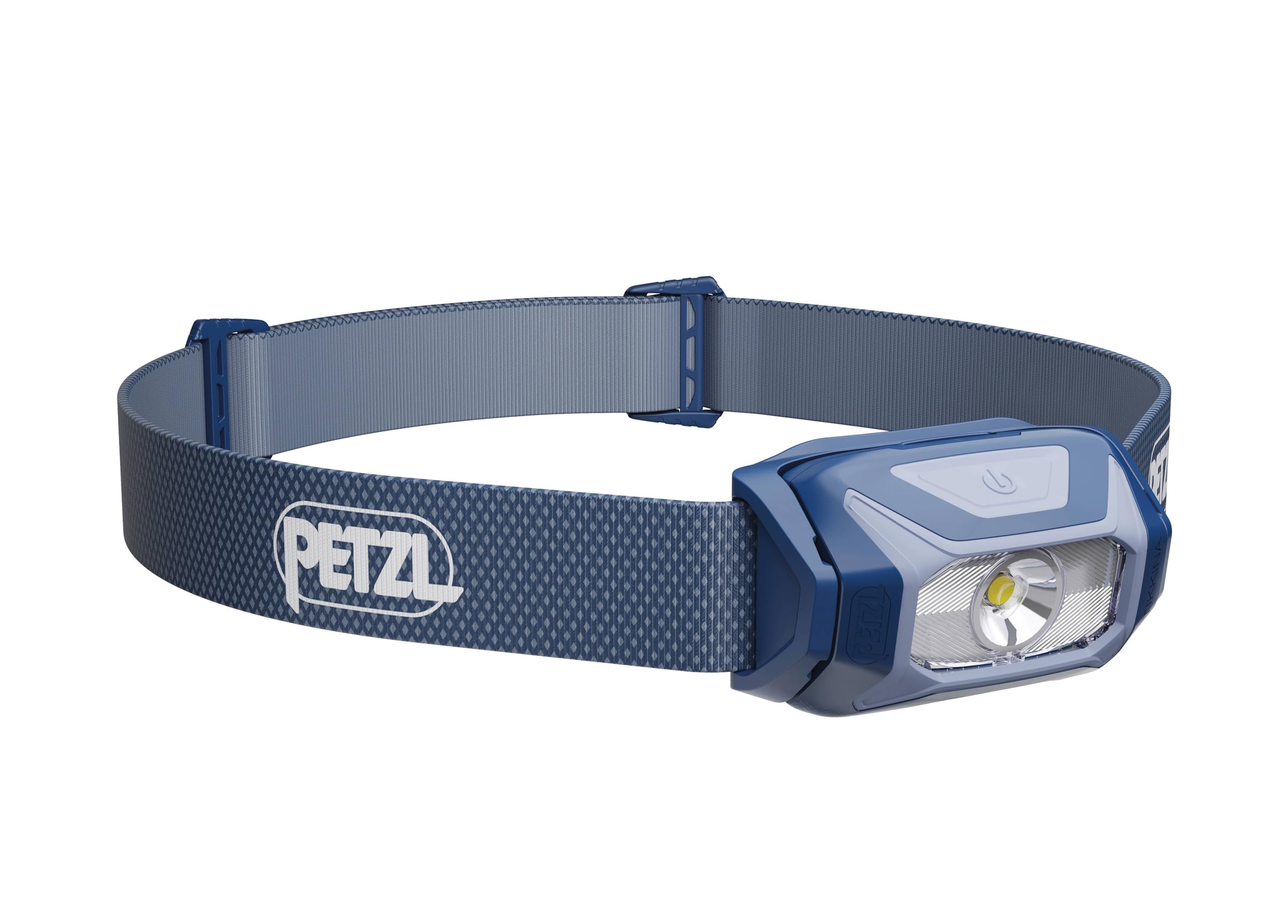 PETZL TIKKINA front view showing compact lamp and wide beam benefit