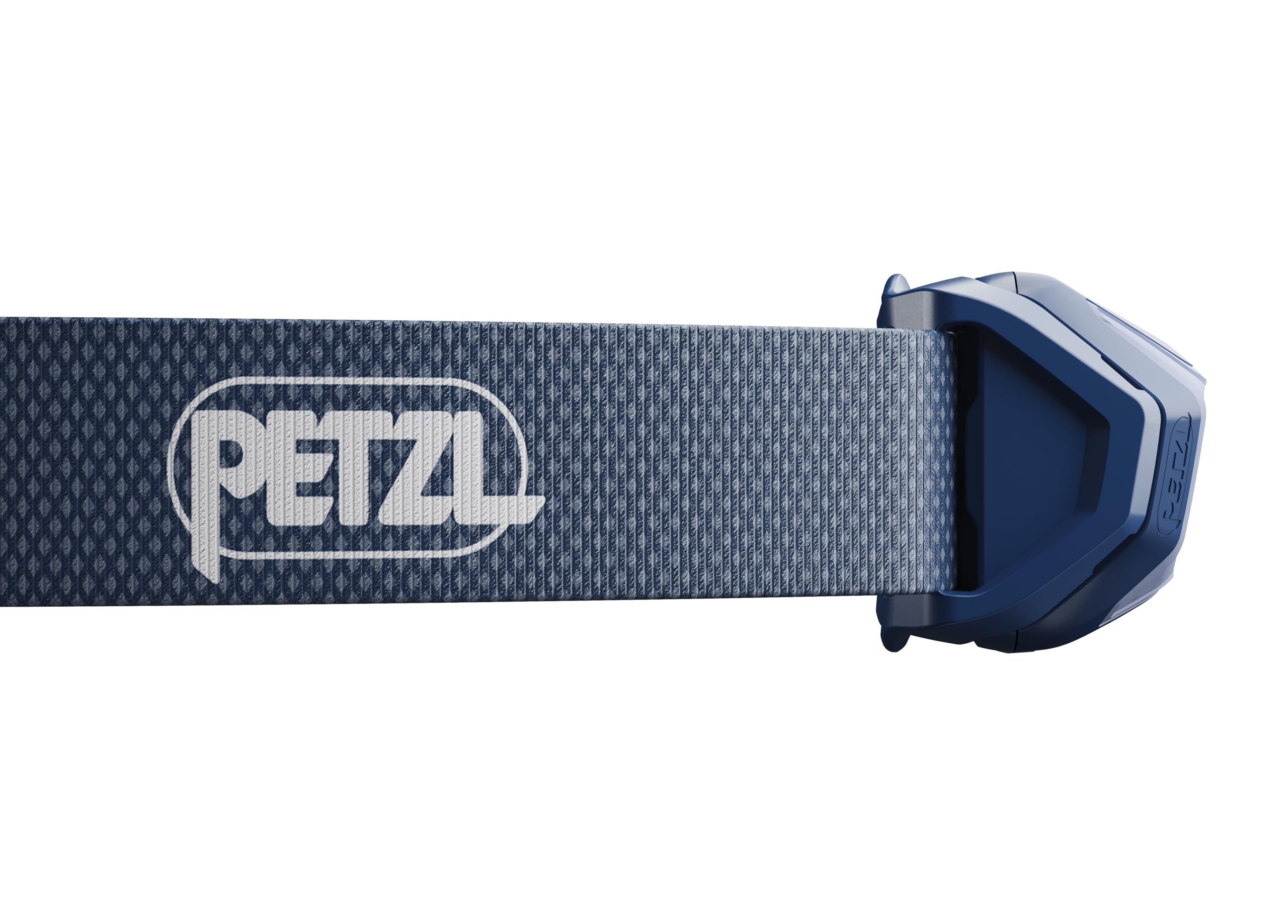 PETZL TIKKINA headband texture showing recycled material comfort benefit